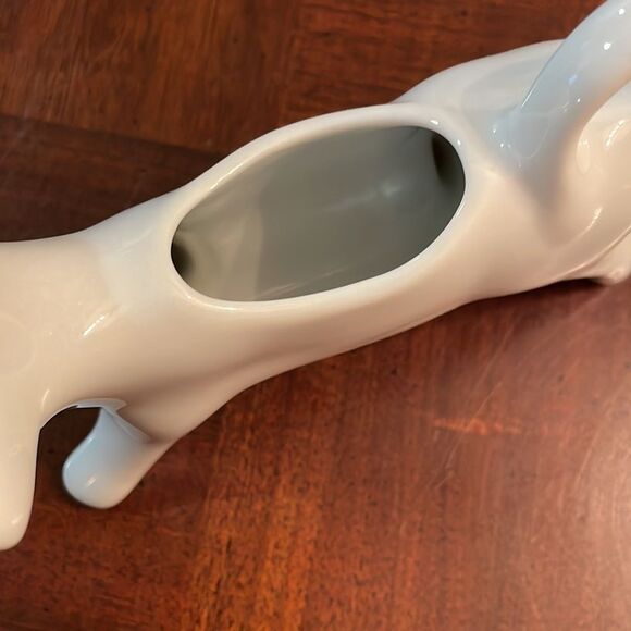 6" White Cow creamer cream milk container server - Picture 3 of 9